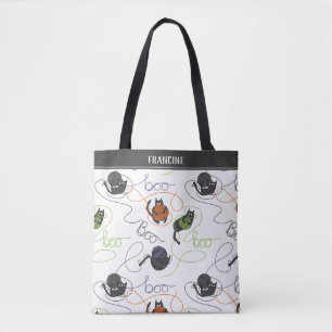 Moooi Verwrongen Witte Halloween Tote Bag