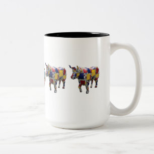 "Mooo'ndrian" 15 oz mok