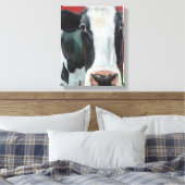 Mooooo Koe! Canvas Afdruk (Insitu (Slaapkamer))