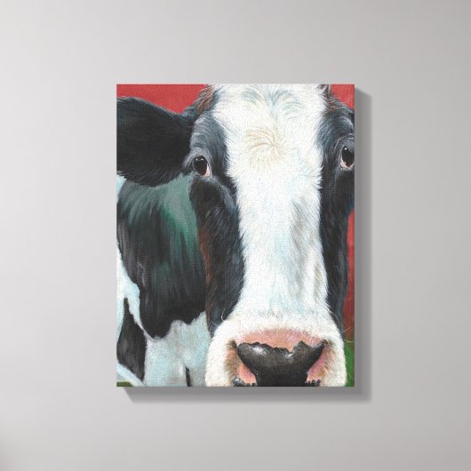 Mooooo Koe! Canvas Afdruk (Voorkant)