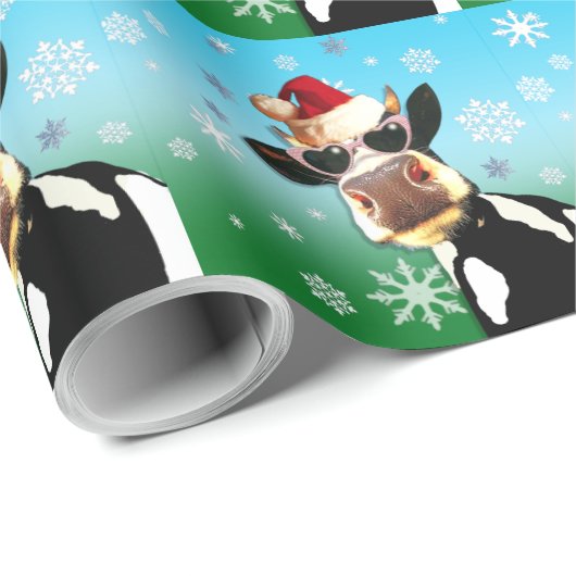 Moooootiful Kerstkw Santa Hat Cadeaupapier (Rol Hoek)