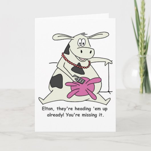 Mooooove hen uit! Het wenskaart Kaart (Voorkant)