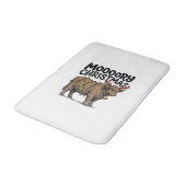 Moooory Kerstmis Hoogland Koe Oude Gravure T Badmat (Gekanteld)