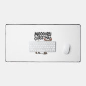 Moooory Kerstmis Hoogland Koe Oude Gravure T Bureaumat (Keyboard & Muis)