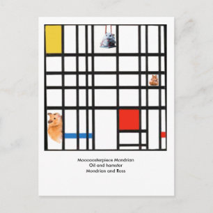 Moooosterstuk Mondrian Briefkaart