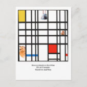 Moooosterstuk Mondrian Briefkaart (Voorkant)