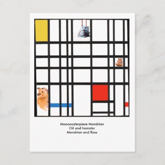 Moooosterstuk Mondrian Briefkaart (Voorkant)