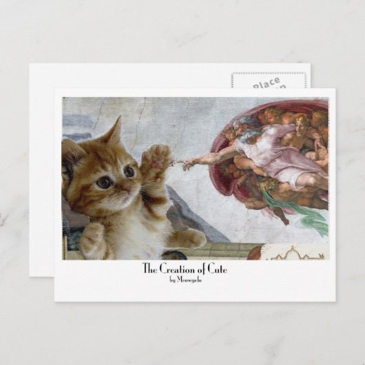 Moooosterstuksseries: "De creatie van geluid" Briefkaart (Voorkant / Achterkant)