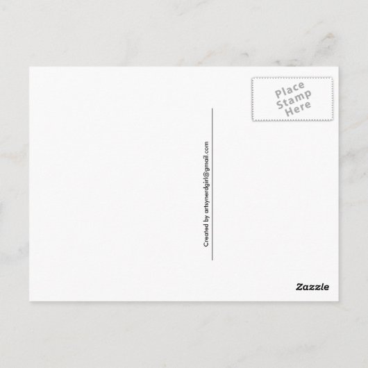 Moooosterstuksseries: "De creatie van geluid" Briefkaart (Achterkant)