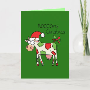 Mooorry Koe Holiday Greep Card Kaart