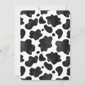 Mooove over Boerderij thema Verjaardagsuitnodiging Kaart (Achterkant)