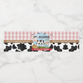 Mooove over dorst Boerderij waterflesetiketten Waterfles Etiket (Enkel label)