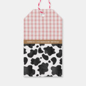 Mooove over Verjaardag gunst Sticker Cadeaulabel (Achterkant)