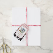 Mooove over Verjaardag gunst Sticker Cadeaulabel (Met Touw)