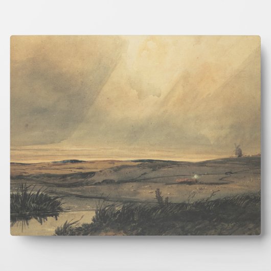 Moor met windmolen fotoplaat (Voorkant)