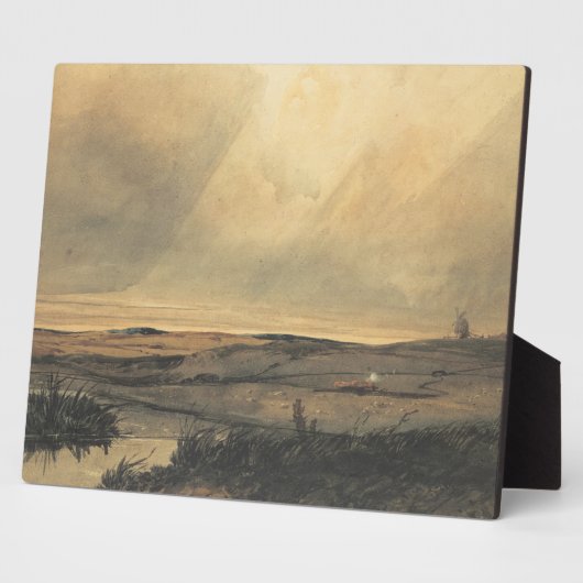 Moor met windmolen fotoplaat (Zijkant)