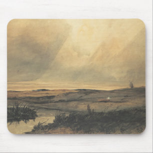 Moor met windmolen muismat