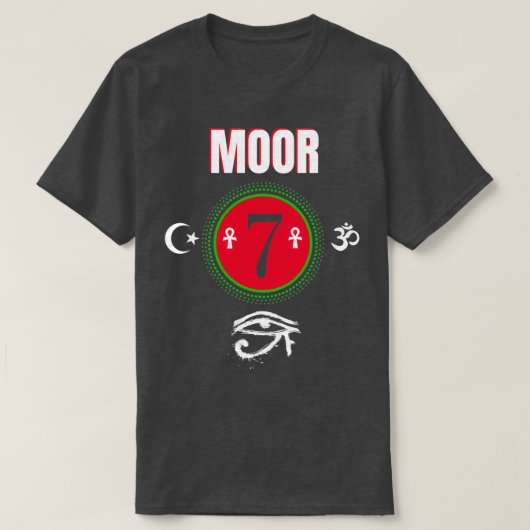Moor Moorish American God Body of Melanin T-shirt (Design voorkant)