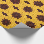 Moorachtig goud geometrisch cadeaupapier (Hoek)