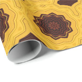 Moorachtig goud geometrisch cadeaupapier (Rol Hoek)