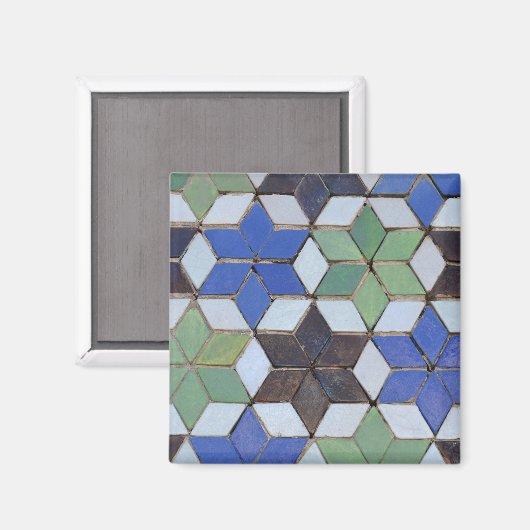 Moorachtig Mozaic Star Design Magnet (Voorkant / Achterkant)