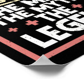 Moord. Het Man. De mythe. De Legende. Funny Murse Poster (Hoek)