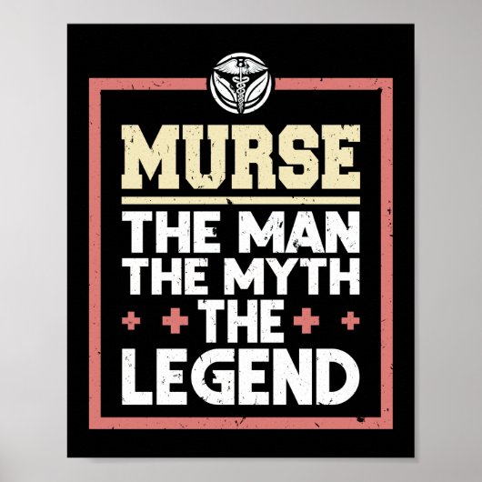 Moord. Het Man. De mythe. De Legende. Funny Murse Poster (Voorkant)