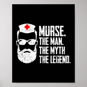 Moord. Het Man. De mythe. De Legende. Funny Murse Poster