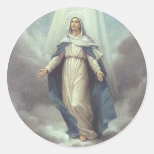 Moord in de Hemel Ronde Sticker (Voorkant)