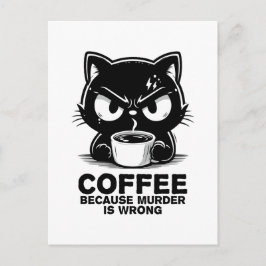 Moord is fout feestdagenkaart