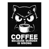 Moord is fout foto afdruk (Voorkant)