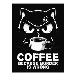 Moord is fout foto afdruk