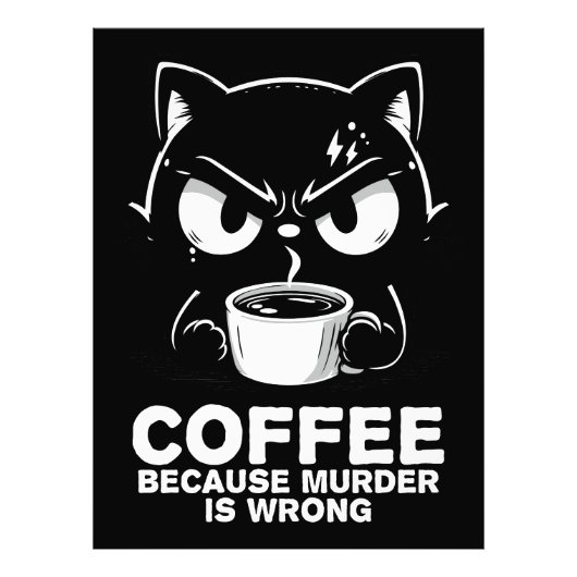 Moord is fout foto afdruk (Voorkant)