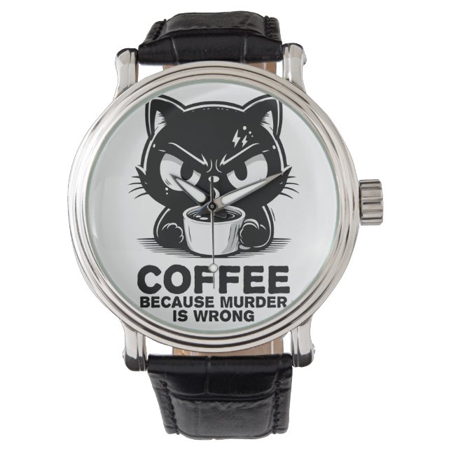 Moord is fout horloge (Voorkant)