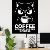 Moord is fout poster (Thuiskantoor)