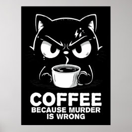 Moord is fout poster