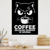 Moord is fout poster (Keuken)