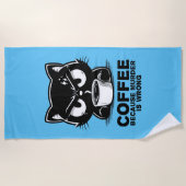 Moord is fout strandlaken (Voorkant)