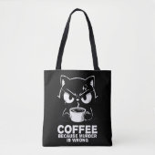 Moord is fout tote bag (Voorkant)