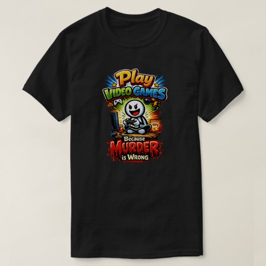 Moord is verkeerd 1 t-shirt (Design voorkant)