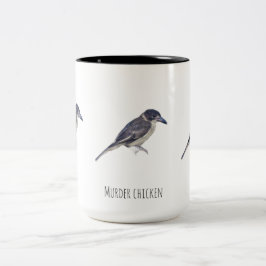 Moord kip tweekleurige koffiemok