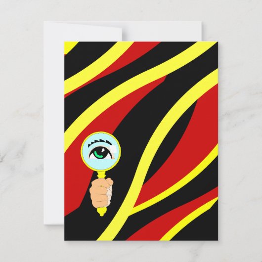 Moord-Mesty Party Crime Tape Wave Invitations Kaart (Voorkant)