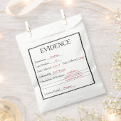 Moord Mysterie Bewijs Bedankzakje (Geknipt)