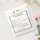 Moord Mysterie Bewijs Bedankzakje (Gezegeld)