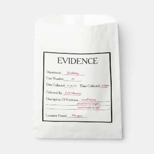 Moord Mysterie Bewijs Bedankzakje