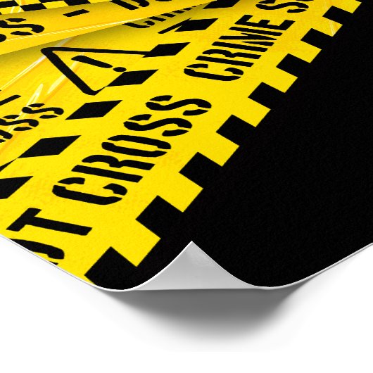 Moord mysterie feest welkom poster (Hoek)