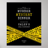 Moord mysterie feest welkom poster (Voorkant)