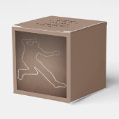 Moord Mysterie "Geschetst Lichaam" Verjaardag Bedankdoosjes (Voorkant Zijde)