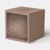 Moord Mysterie "Geschetst Lichaam" Verjaardag Bedankdoosjes (Achterkant)