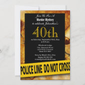 Moord mysterie gestolen scrollers verjaardag kaart (Achterkant)